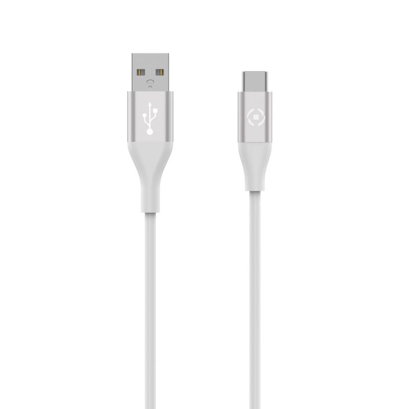 CELLY KABEL USB-A U USB-C BIJELI 1,5 M PLANET COLLECTION