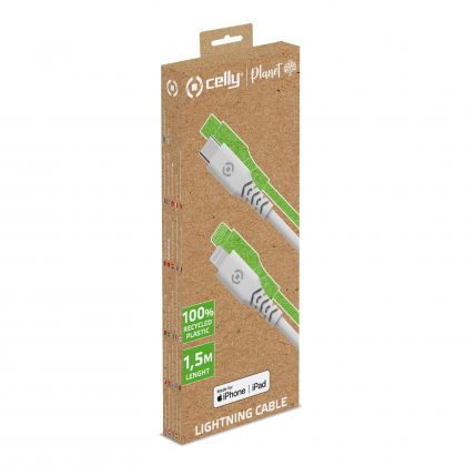CELLY KABEL USB-C U LIGHTNING BIJELI 1,5 M PLANET COLLECTION