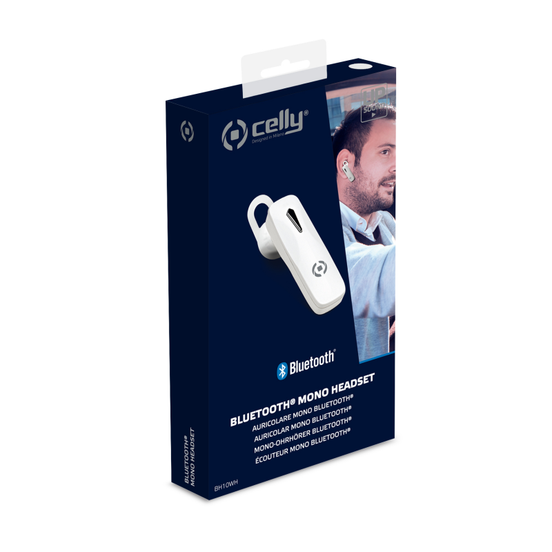 CELLY SLUŠALICA HANDSFREE BH10 BIJELA - Slika 4