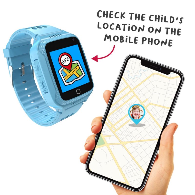 CELLY SMARTWATCH KIDS GPS PLAVI - Slika 8