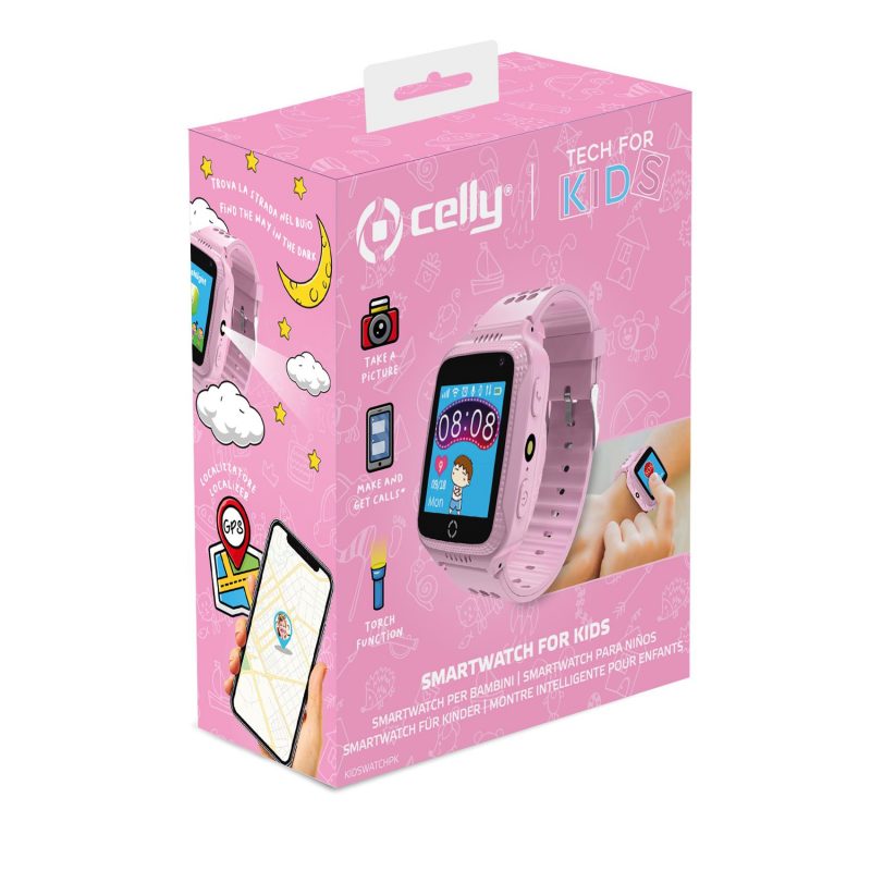 CELLY SMARTWATCH KIDS GPS PINK - Slika 10