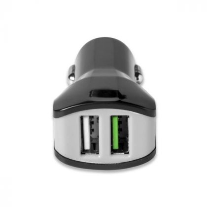 CELLY TURBO AUTO PUNJAČ 2 USB 3.4 A/17 W CRNI