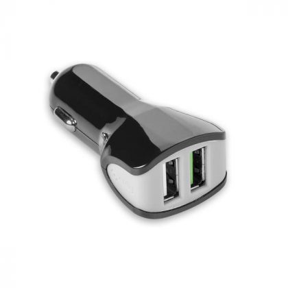 CELLY TURBO AUTO PUNJAČ 2 USB 3.4 A/17 W CRNI