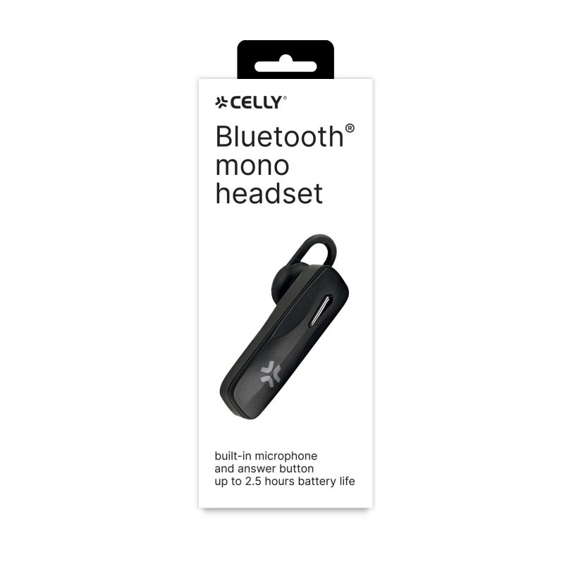 CELLY SLUŠALICE HANDSFREE BLUETOOTH BH10 CRNE - Slika 3