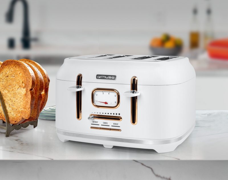 MUSE USPRAVNI TOSTER 4 ŠNITE MS-131 W - Slika 3