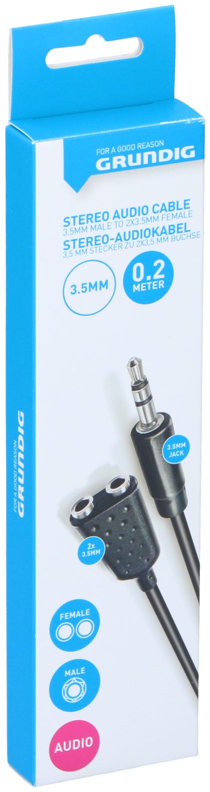 GRUNDIG AUDIO STEREO KABEL 0,2 M