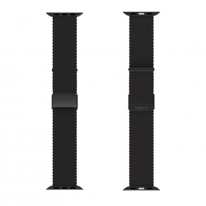 CELLY NARUKVICA OD TKANINE ZA APPLE WATCH 42/44/45 MM CRNA