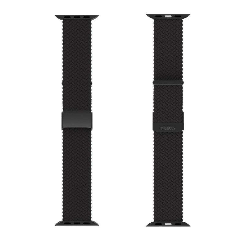 CELLY NARUKVICA OD TKANINE ZA APPLE WATCH 42/44/45 MM CRNA - Slika 2