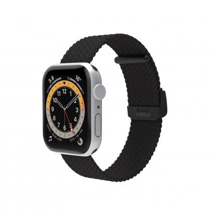 CELLY NARUKVICA OD TKANINE ZA APPLE WATCH 42/44/45 MM CRNA