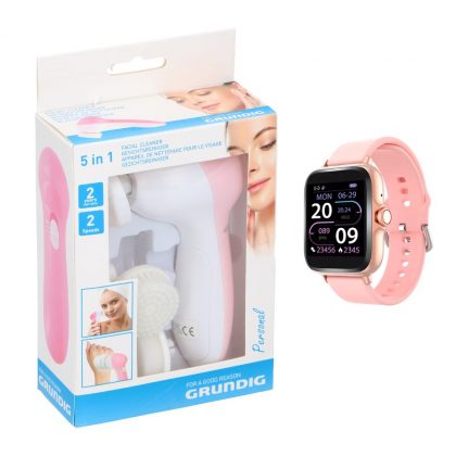 DENVER SMARTWATCH SWC-156 PINK +GRUNDIG ČISTAČ ZA LICE 5 U 1