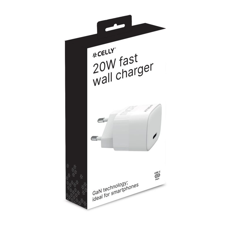 CELLY PUNJAČ USB-C 20 W EVO BIJELI - Slika 4