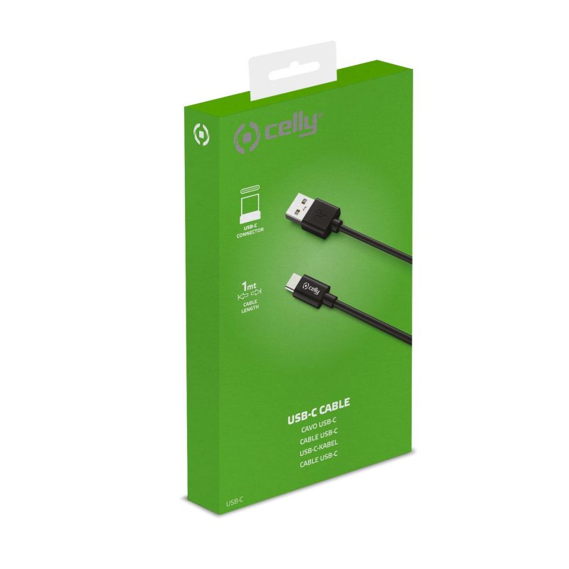 CELLY KABEL USB-C USB-A U USB-C 15 W CRNI - Slika 3