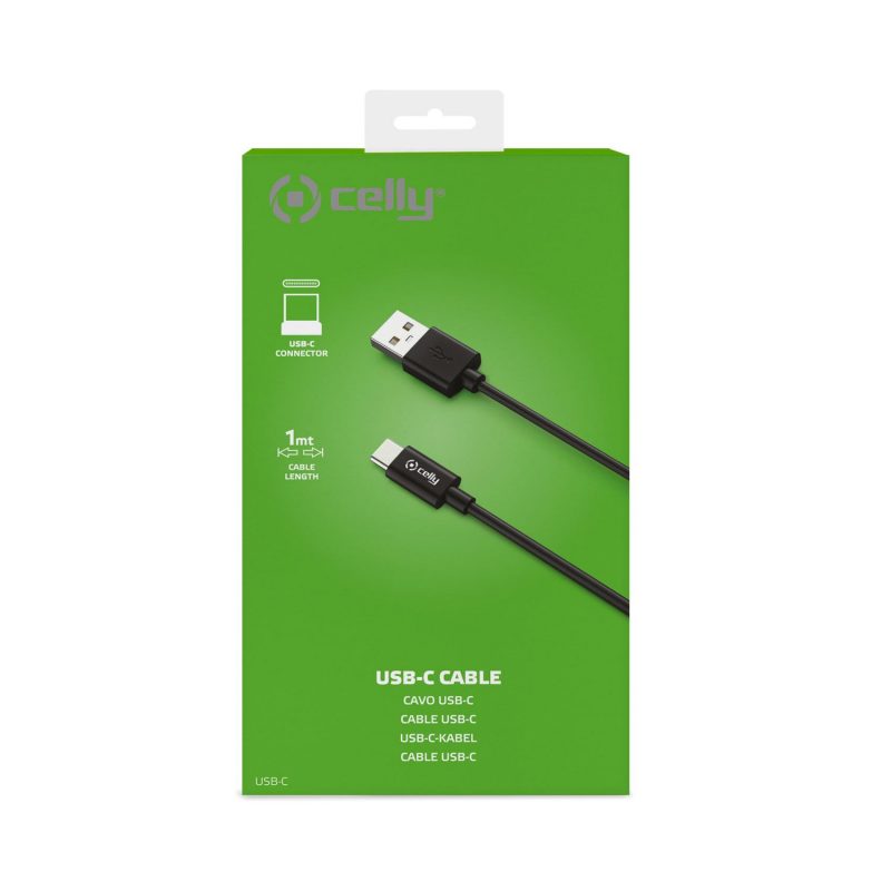 CELLY KABEL USB-C USB-A U USB-C 15 W CRNI - Slika 4