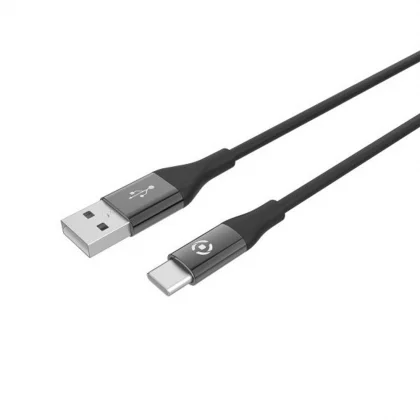 CELLY KABEL USB-C USB-A U USB-C 15 W CRNI