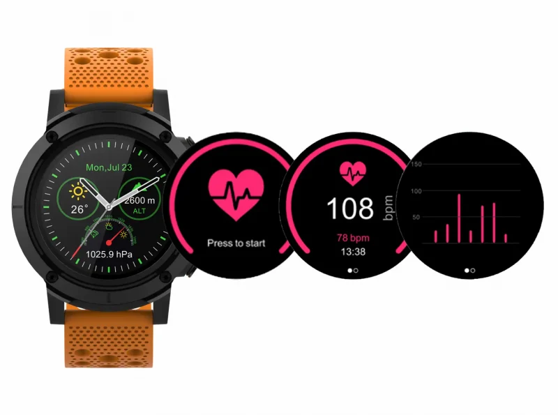 DENVER FITNESS SMARTWATCH SW-510 NARANČASTI - Slika 7