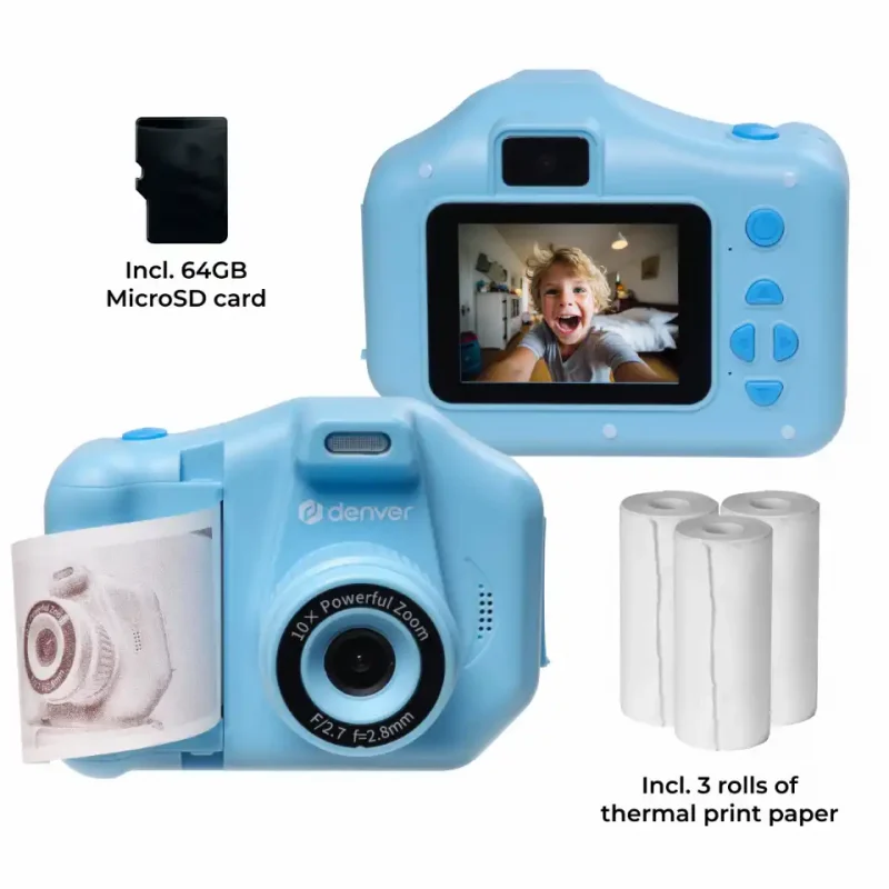 DENVER KIDS PRINT CAMERA KPC-1370 PLAVA - Slika 10