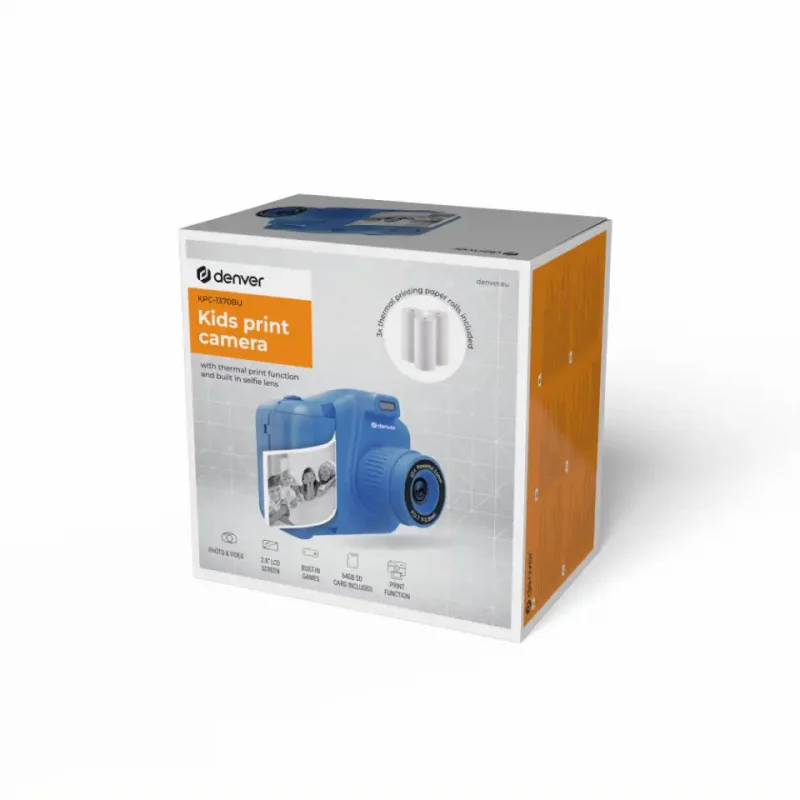 DENVER KIDS PRINT CAMERA KPC-1370 PLAVA - Slika 11