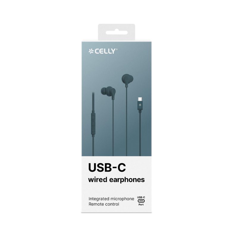 CELLY SLUŠALICE USB-C PLAVE - Slika 3