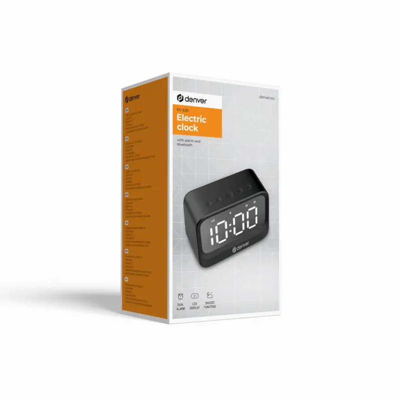 DENVER BLUETOOTH BUDILICA EC-53 CRNA - Slika 4