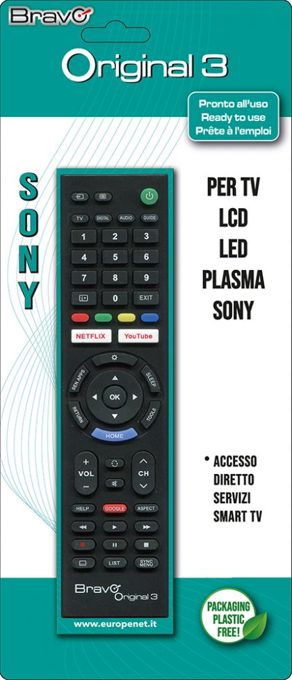 BRAVO ZAMJENSKI DALJINSKI ZA SONY TV