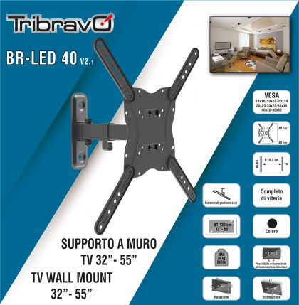 BRAVO TV NOSAČ ZGLOBNI 32"-55" LED 40
