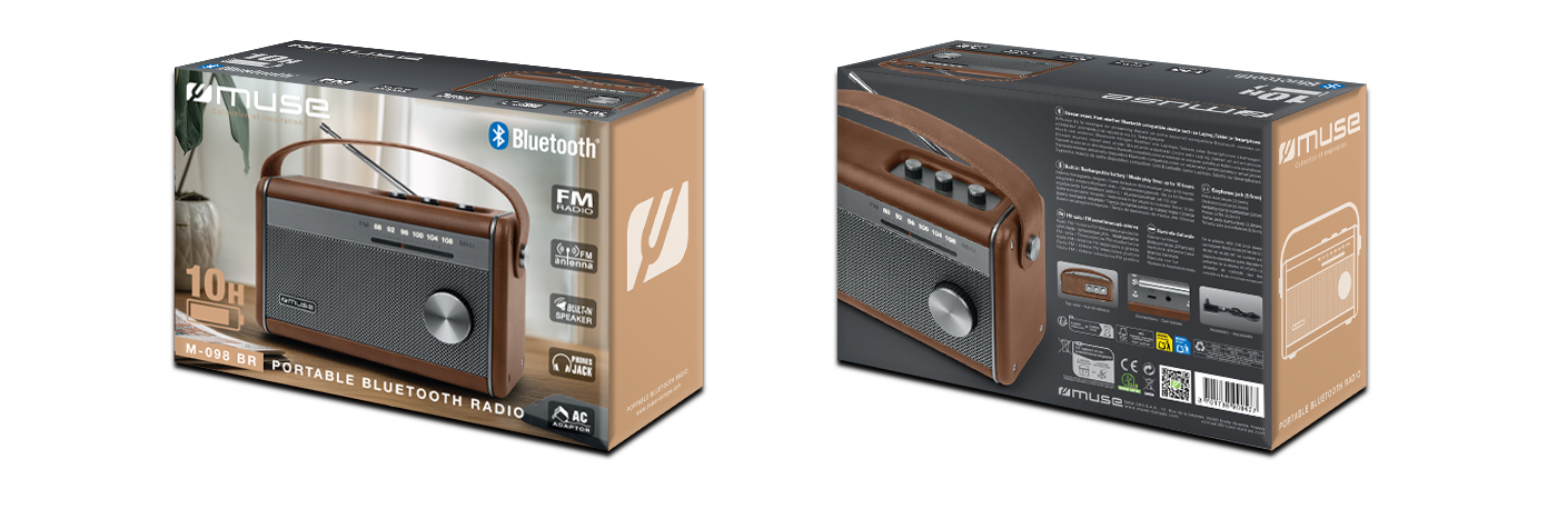 MUSE PRIJENOSNI BT RADIO M-098 BR - Slika 6