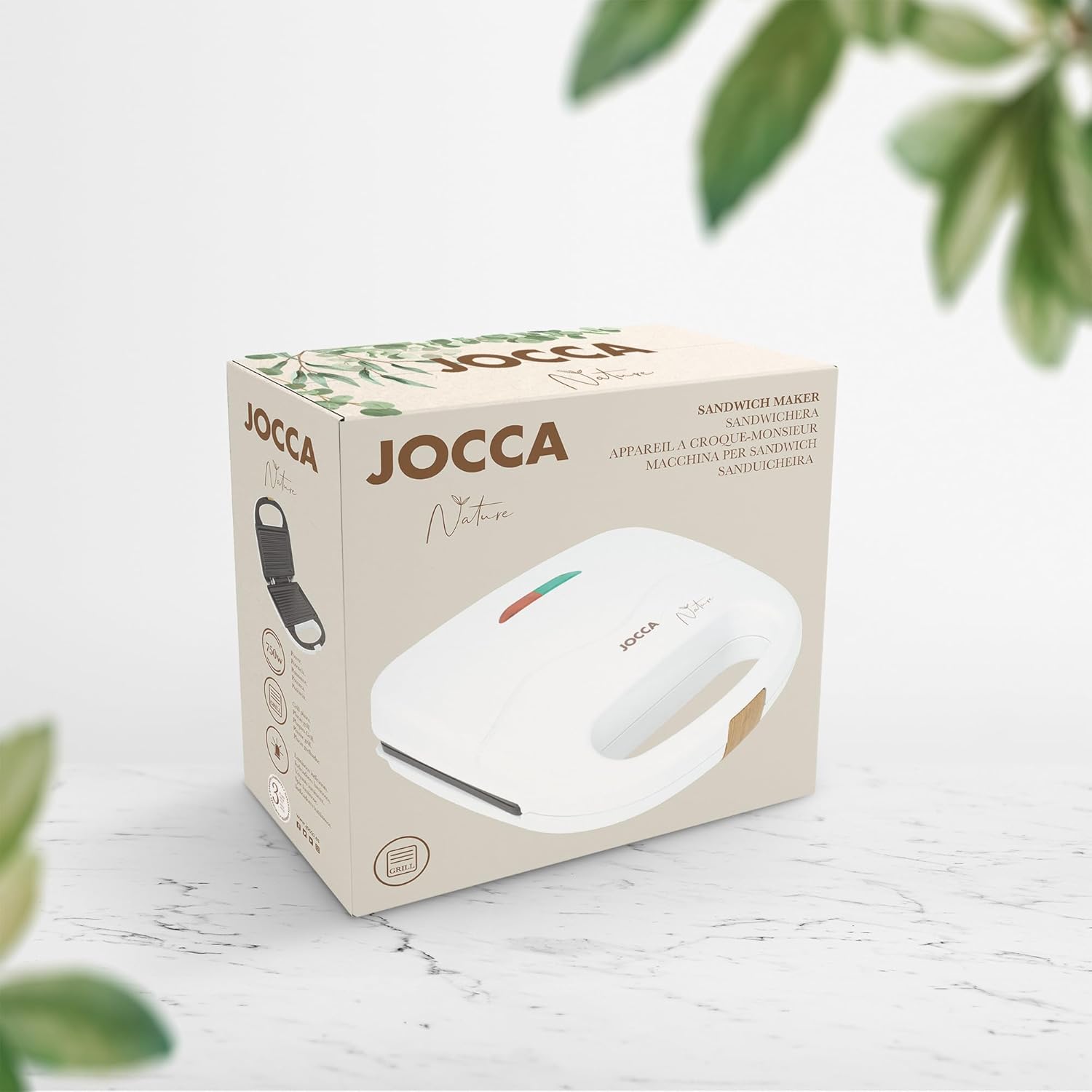 JOCCA PREKLOPNI TOSTER NATURAL LINE 2183 BIJELI - Slika 6