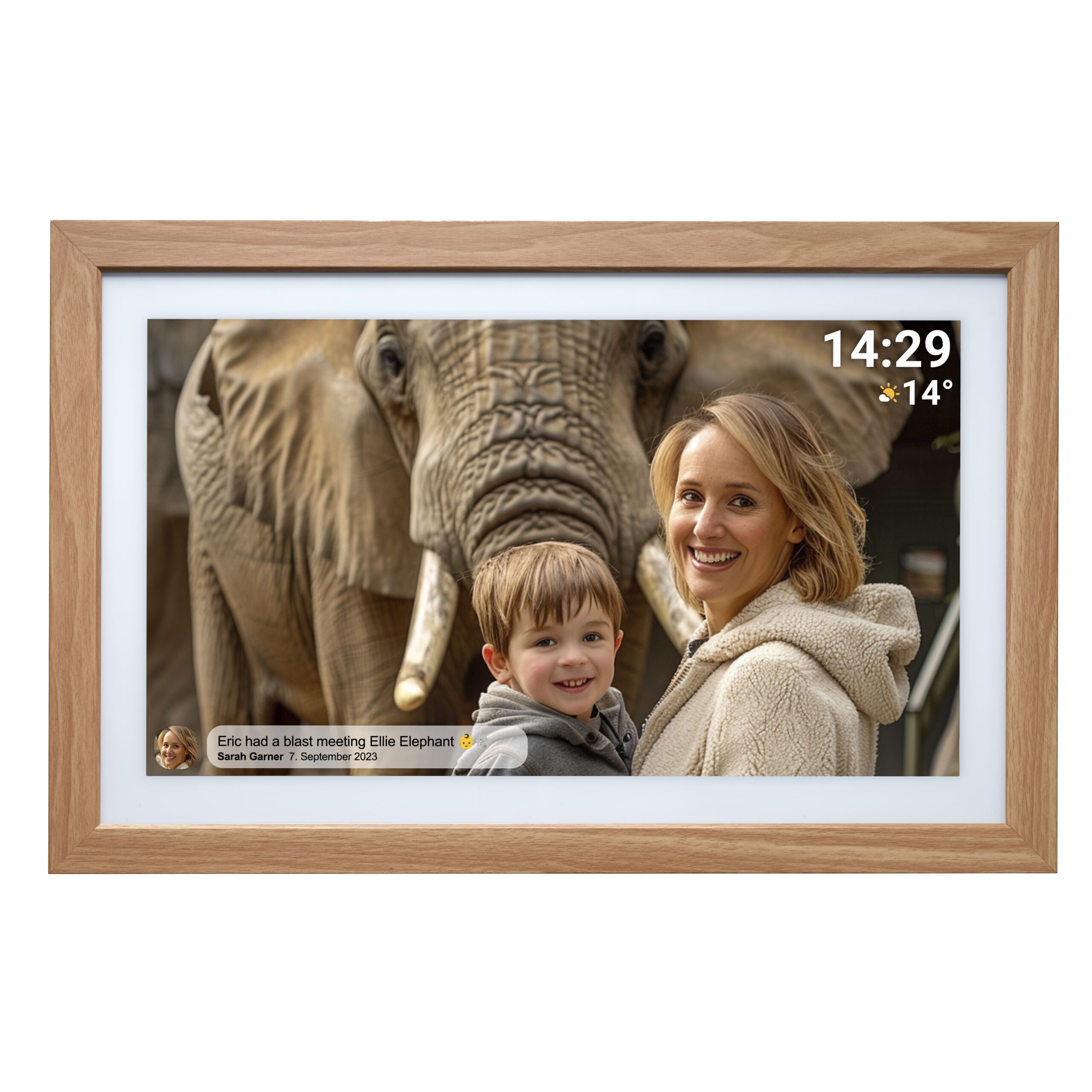 DENVER DIGITALNI FOTO OKVIR PFF-2162 LIGHT WOOD - Slika 3